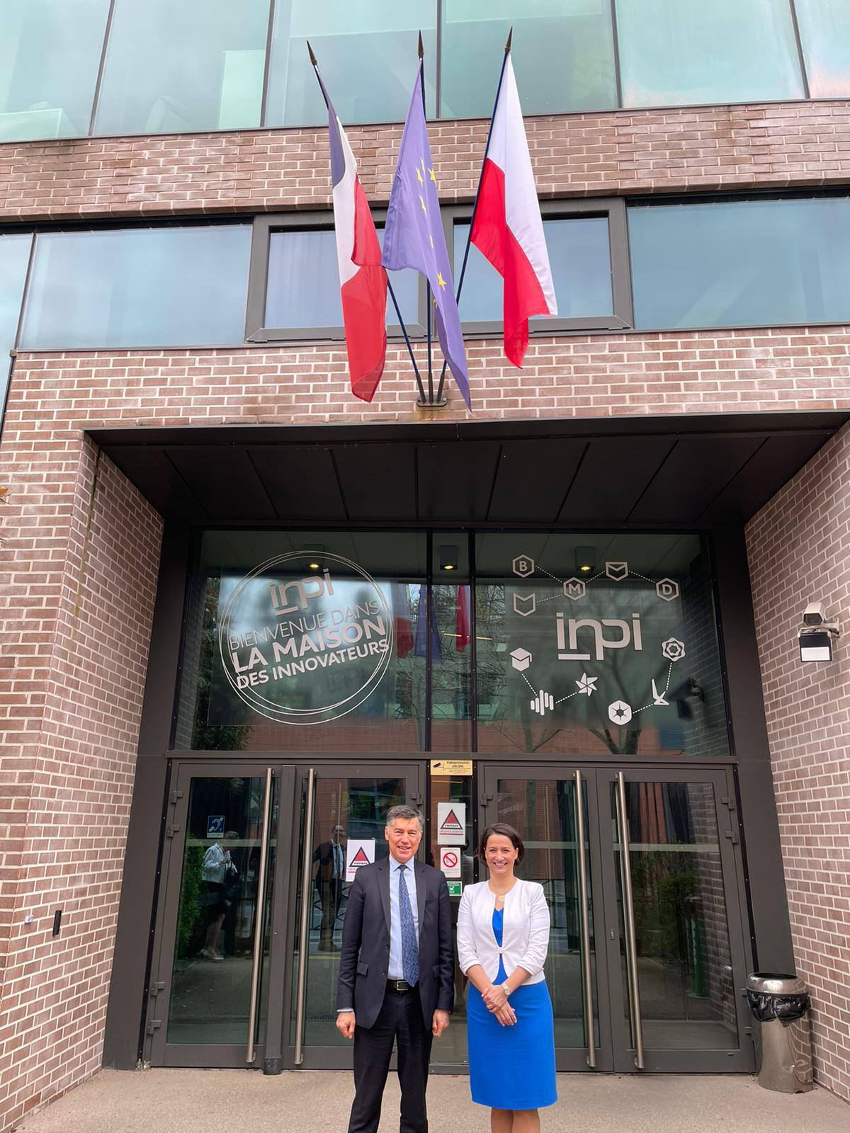 Delegacja Urzędu Patentowego RP pod przewodnictwem Prezes Edyty Demby-Siwek w Krajowym Instytucie Własności Przemysłowej Francji (INPI)