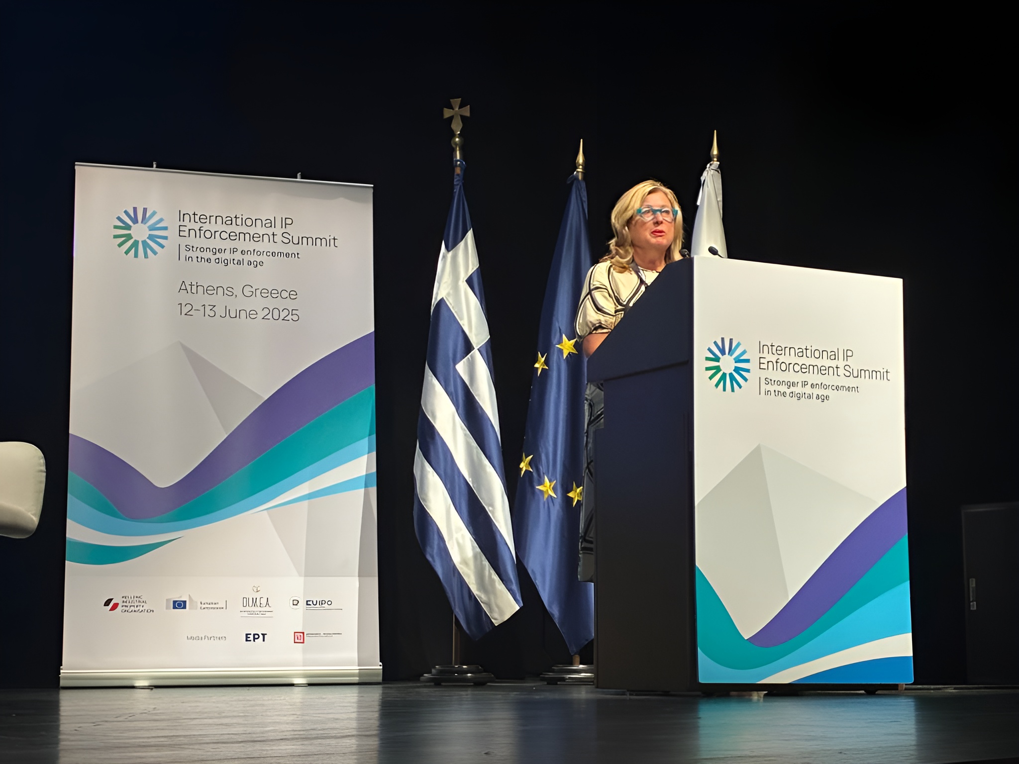 Prezes Ewa Skrzydło-Tefelska na IP Enforcement Summit 2025 w Atenach