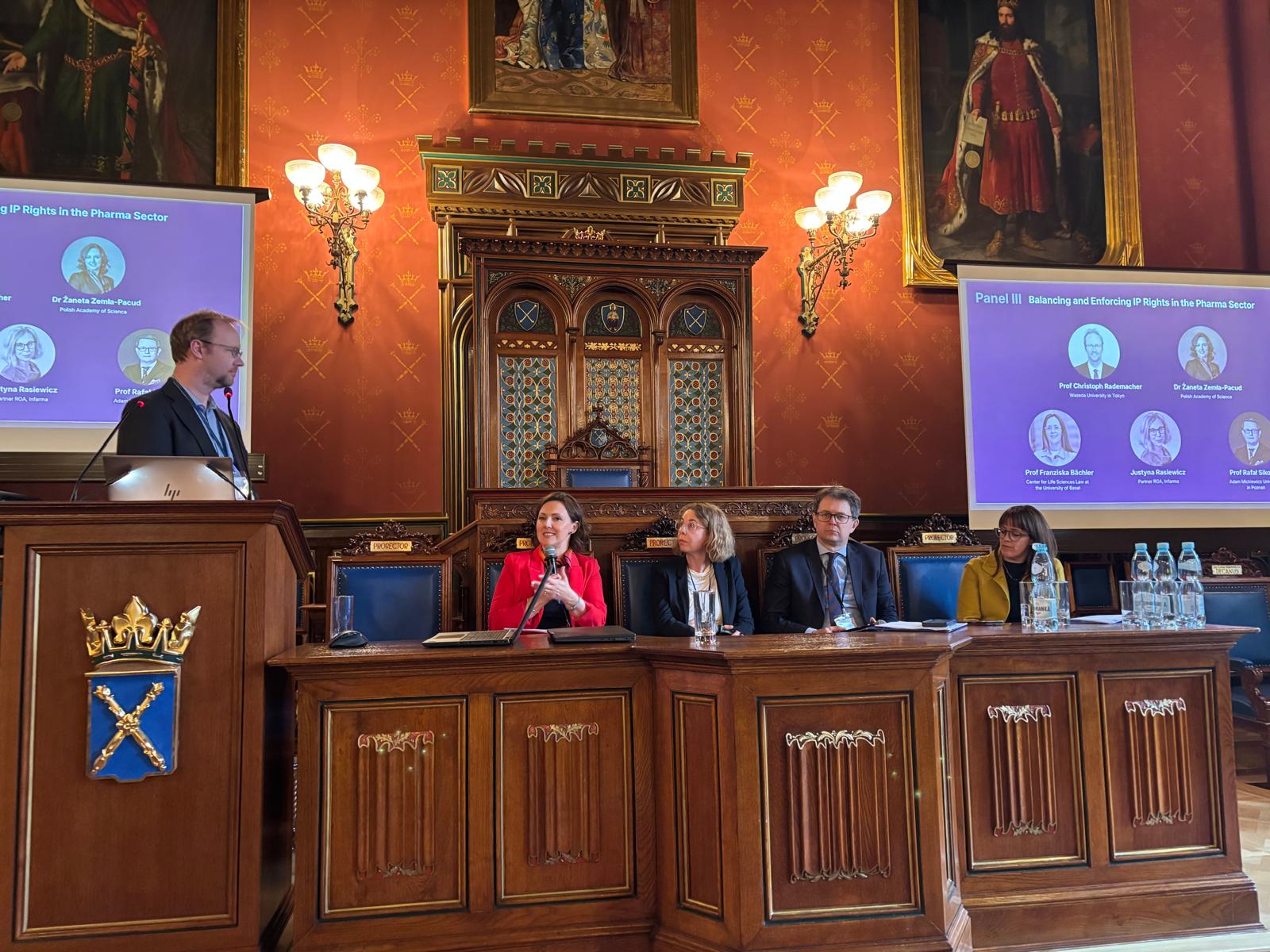 Zastępca Prezesa Urzędu Patentowego RP doktor Żaneta Zemła-Pacud otworzyła konferencję pod tytułem Sustainability of the EU Pharma and Healthcare Market