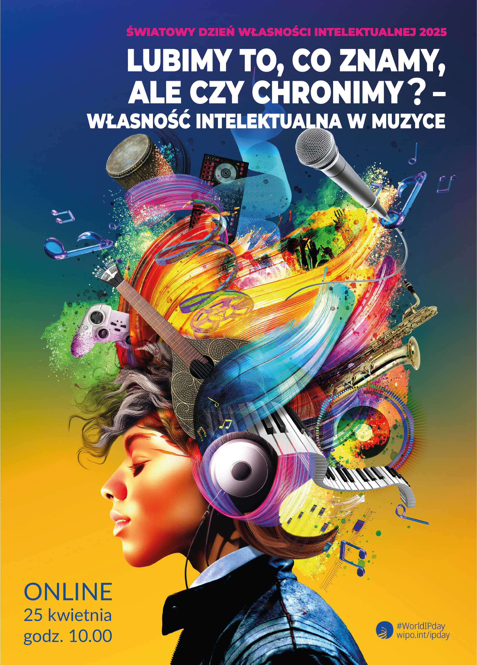 Plakat wydarzenia pod tytułem Lubimy to, co znamy, ale czy chronimy? Własność intelektualna w muzyce