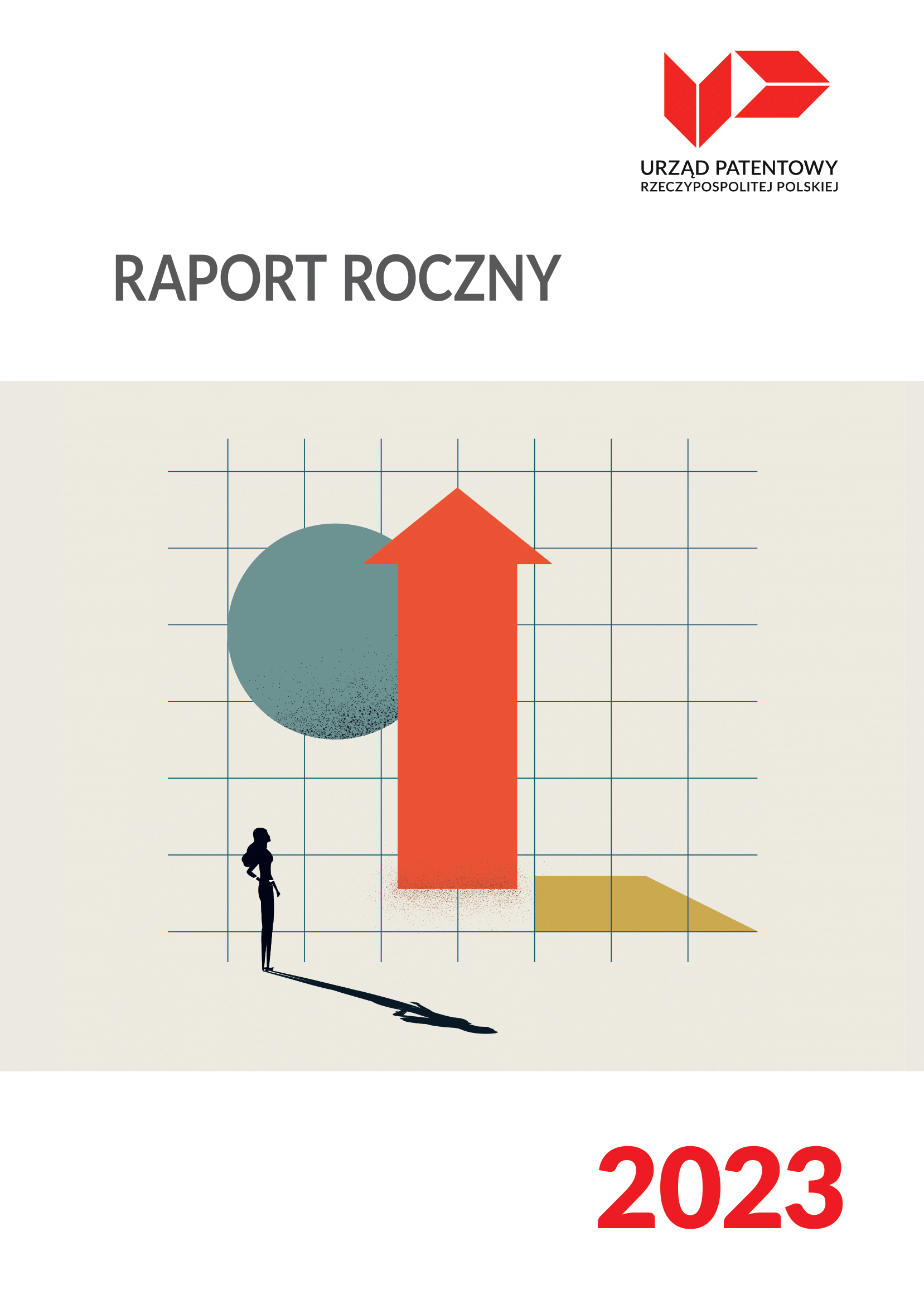 Okładka Raportu rocznego Urzędu Patentowego RP za 2023 rok