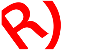 litera r w kółku oznaczająca zarejestrowany znak towarowy