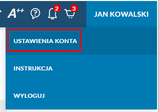 Ustawienia konta