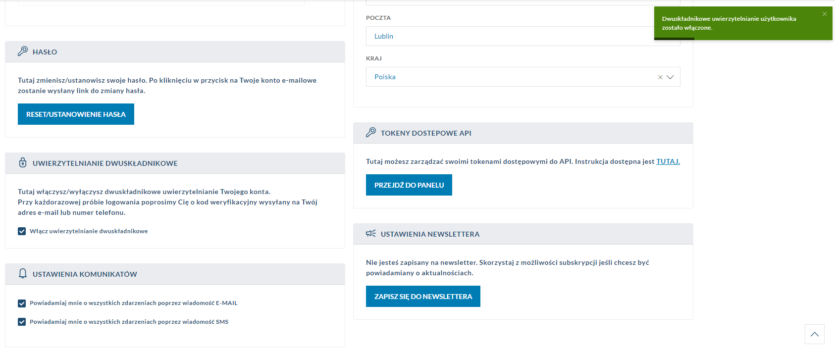 potwierdzenie zapisu